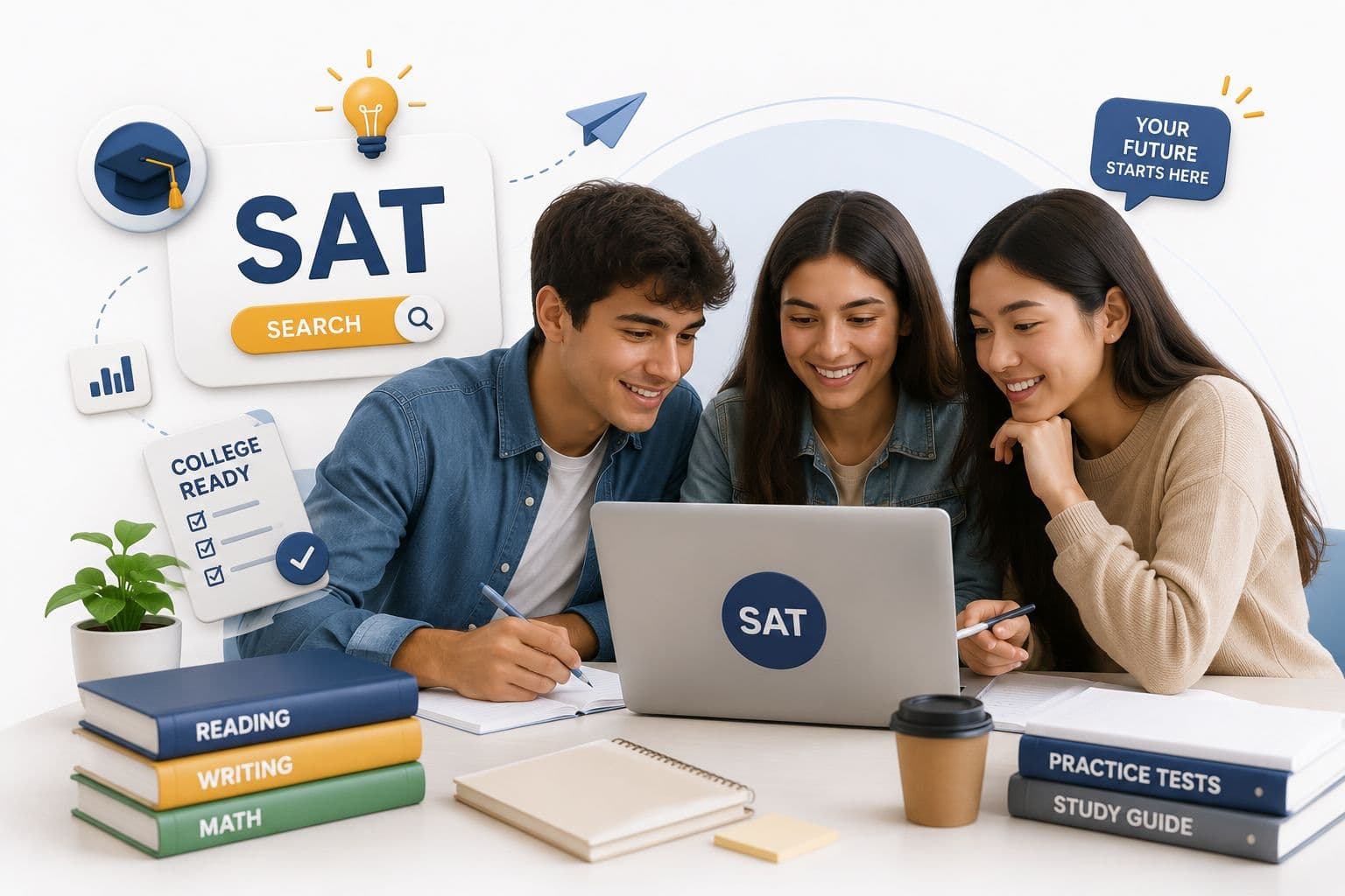 Students preparing for the Digital SAT